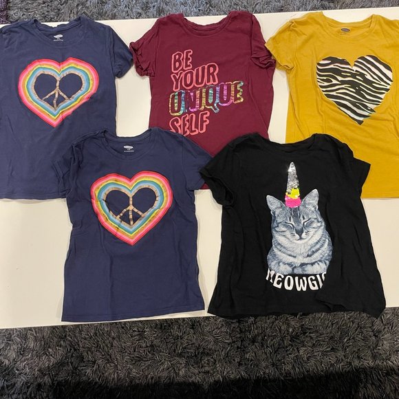 Bundle of 8 Girls Old Navy T-shirts - Picture 3 of 4